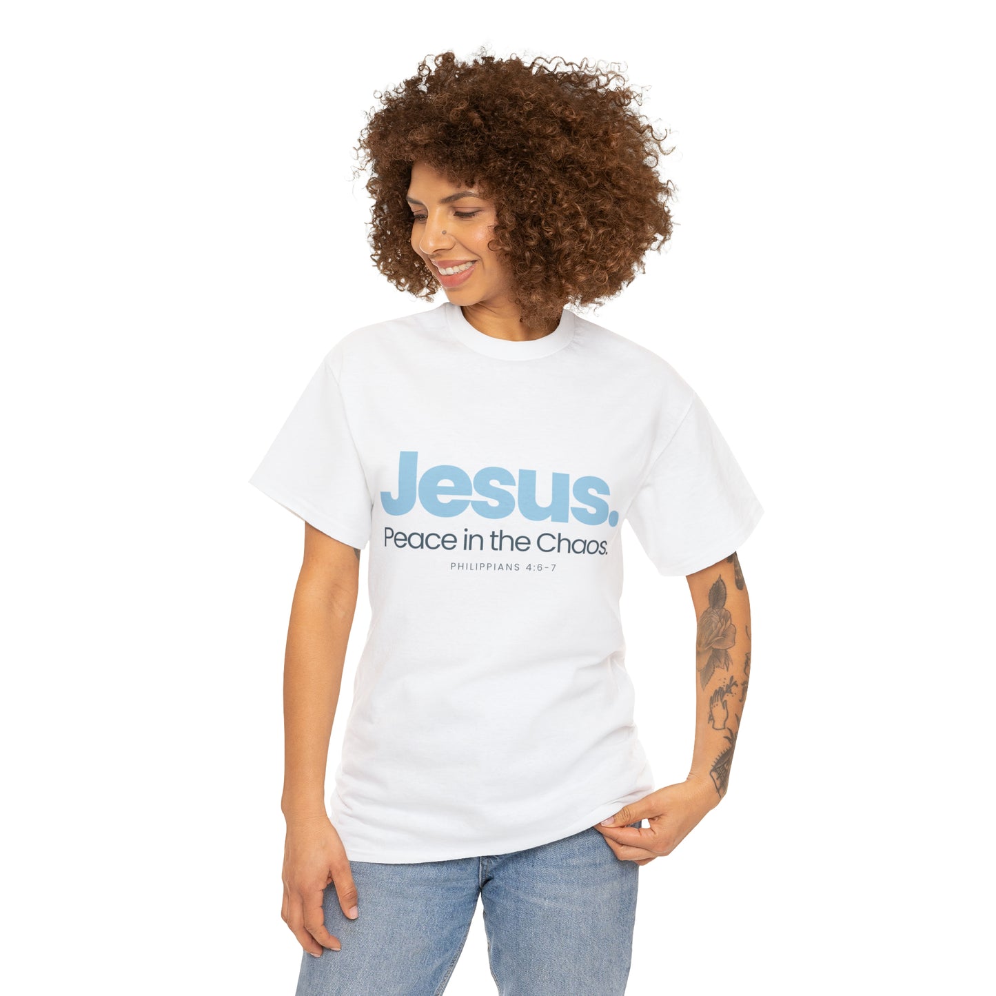 A Cultivating Journey Comfy Cotton Tee ~ Inspirational T-shirt ~ Motivational t-shirt ~ Christian t-shirt ~ Jesus Peace in the Chaos
