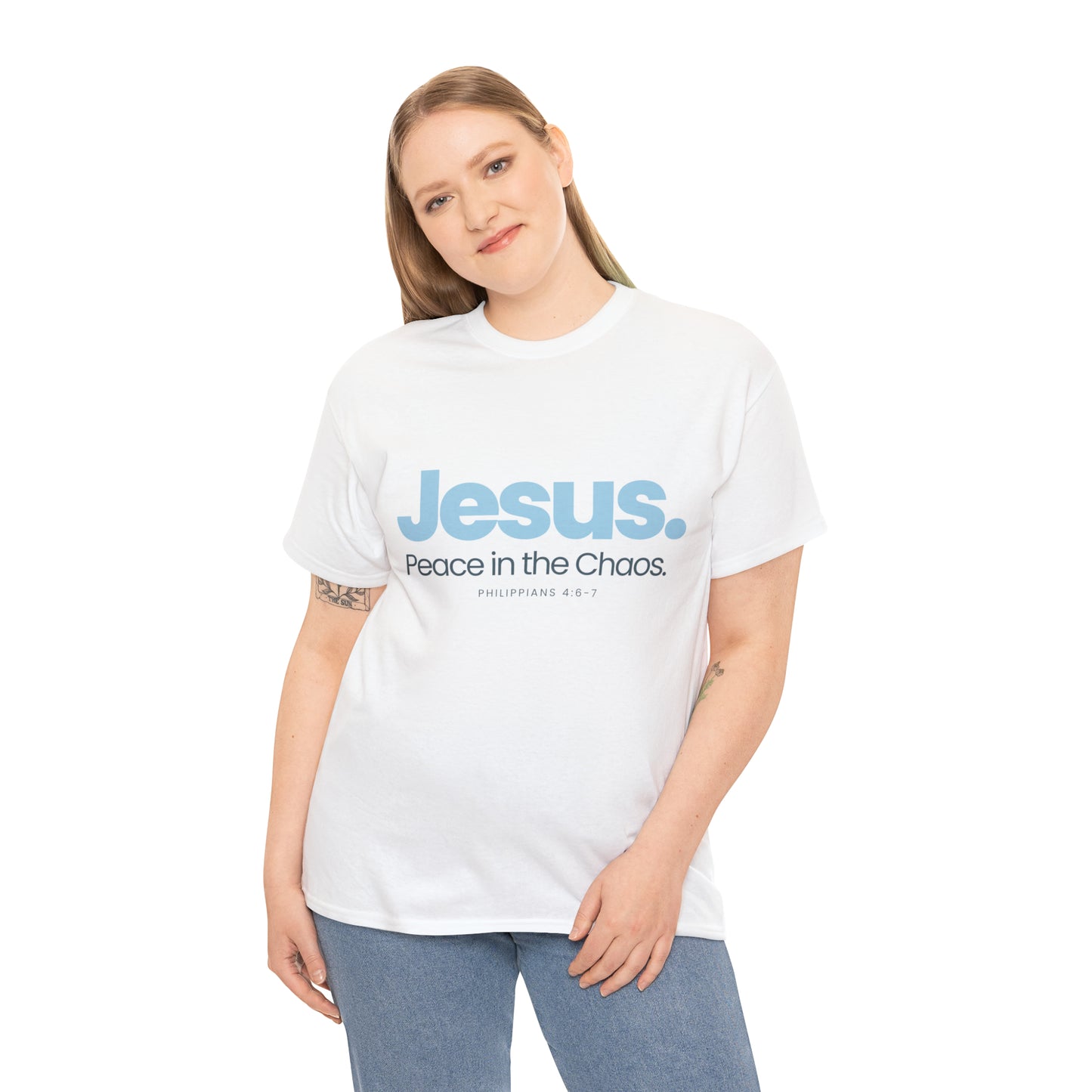 A Cultivating Journey Comfy Cotton Tee ~ Inspirational T-shirt ~ Motivational t-shirt ~ Christian t-shirt ~ Jesus Peace in the Chaos