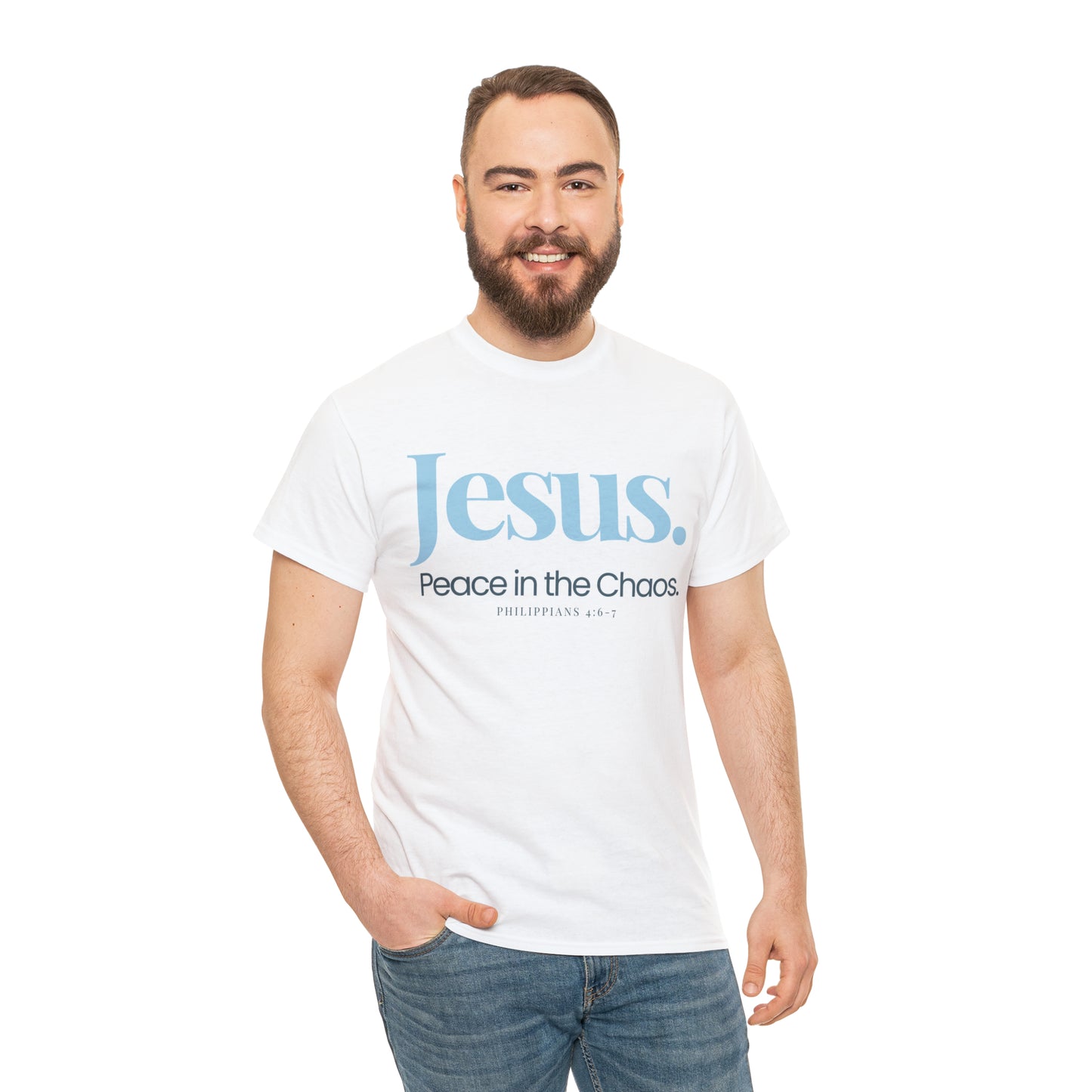 A Cultivating Journey Comfy Cotton Tee ~ Jesus Peace in the Chaos T-shirt ~ Inspirational t-shirt ~ Motivational t-shirt ~ Chirstian t-shirt