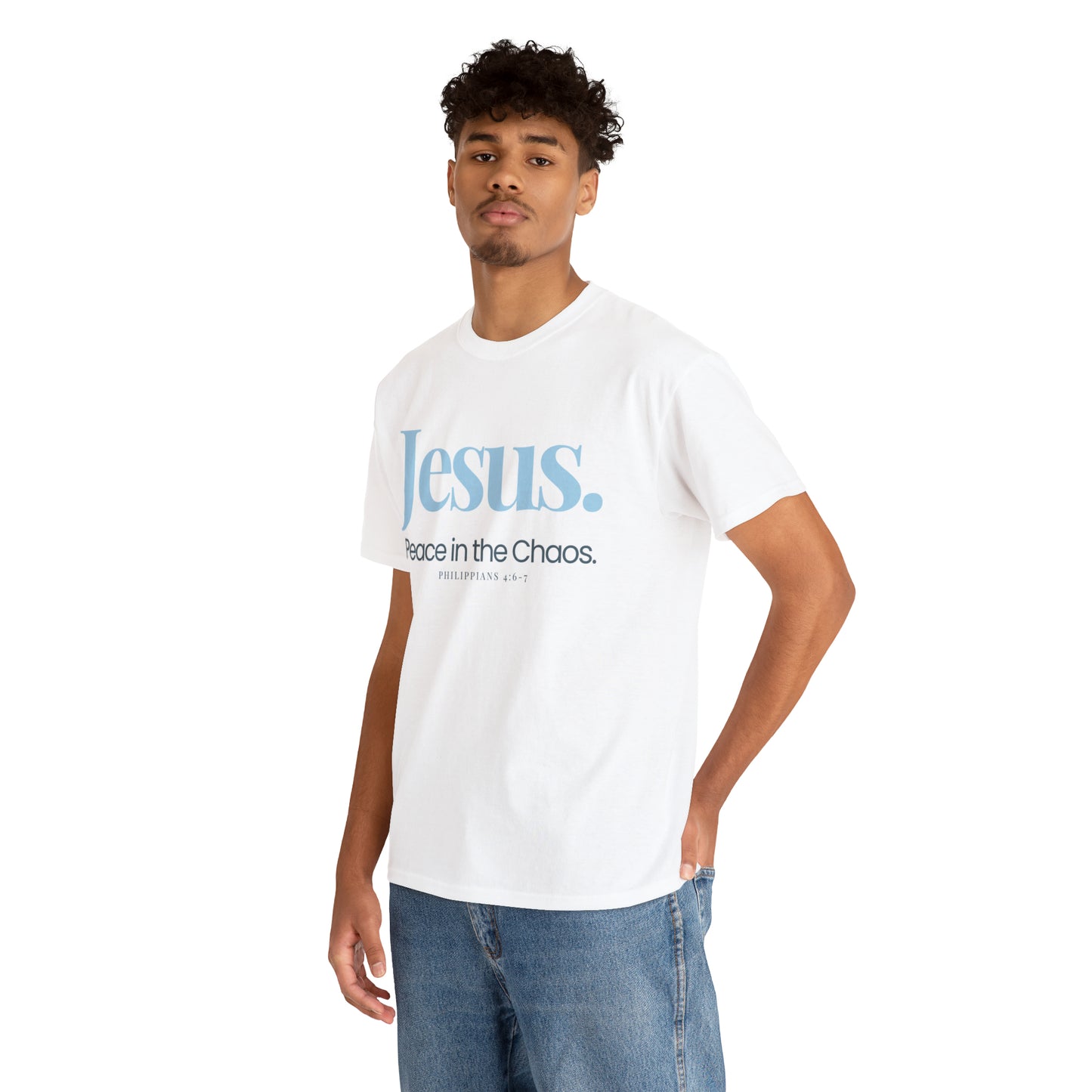 A Cultivating Journey Comfy Cotton Tee ~ Jesus Peace in the Chaos T-shirt ~ Inspirational t-shirt ~ Motivational t-shirt ~ Chirstian t-shirt