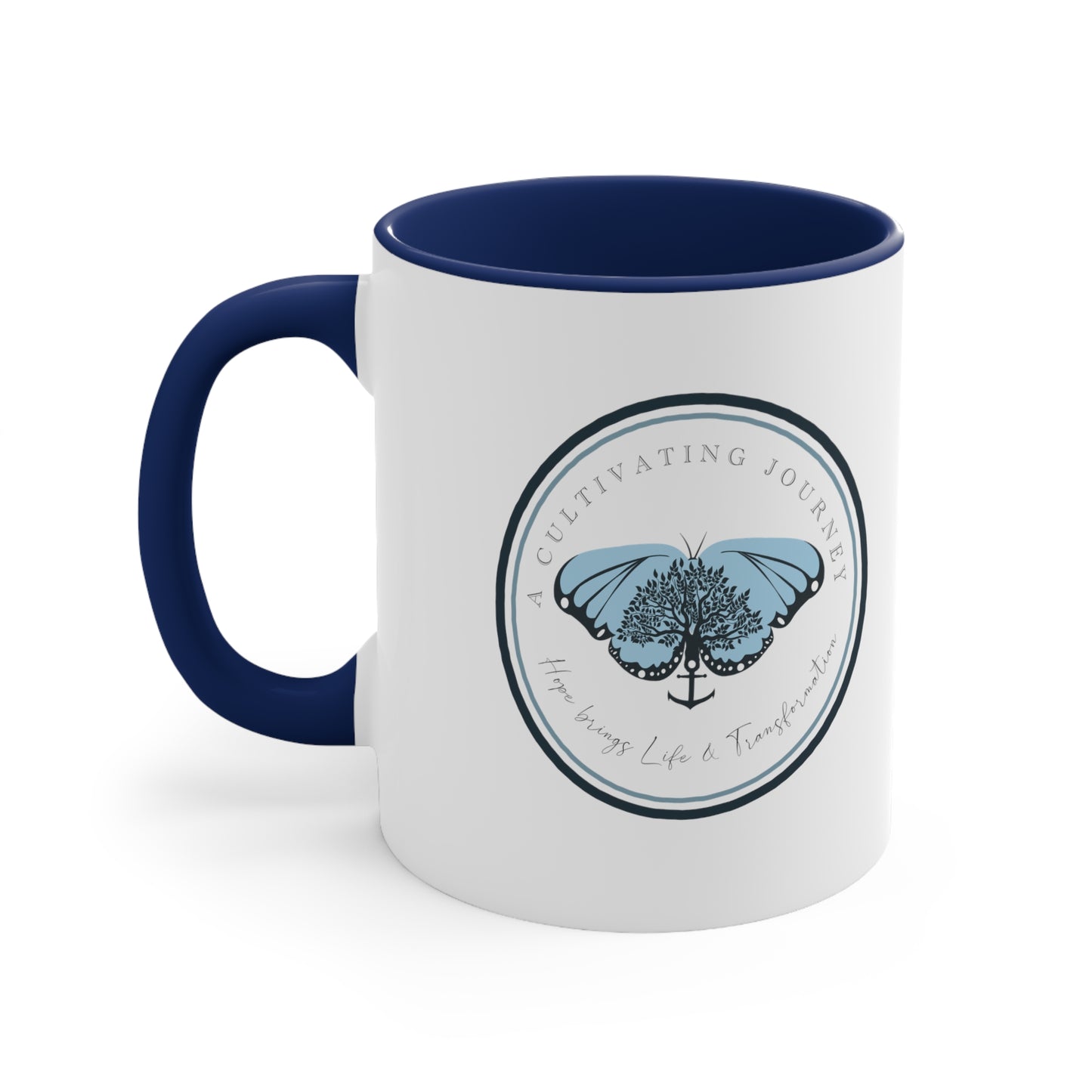 Coffee and Jesus ~ A Cultivating Journey Coffee Mug, 11oz ~ You are like a tree planted ~ Christian gifts ~ Motivational gifts ~ Inspirational gifts