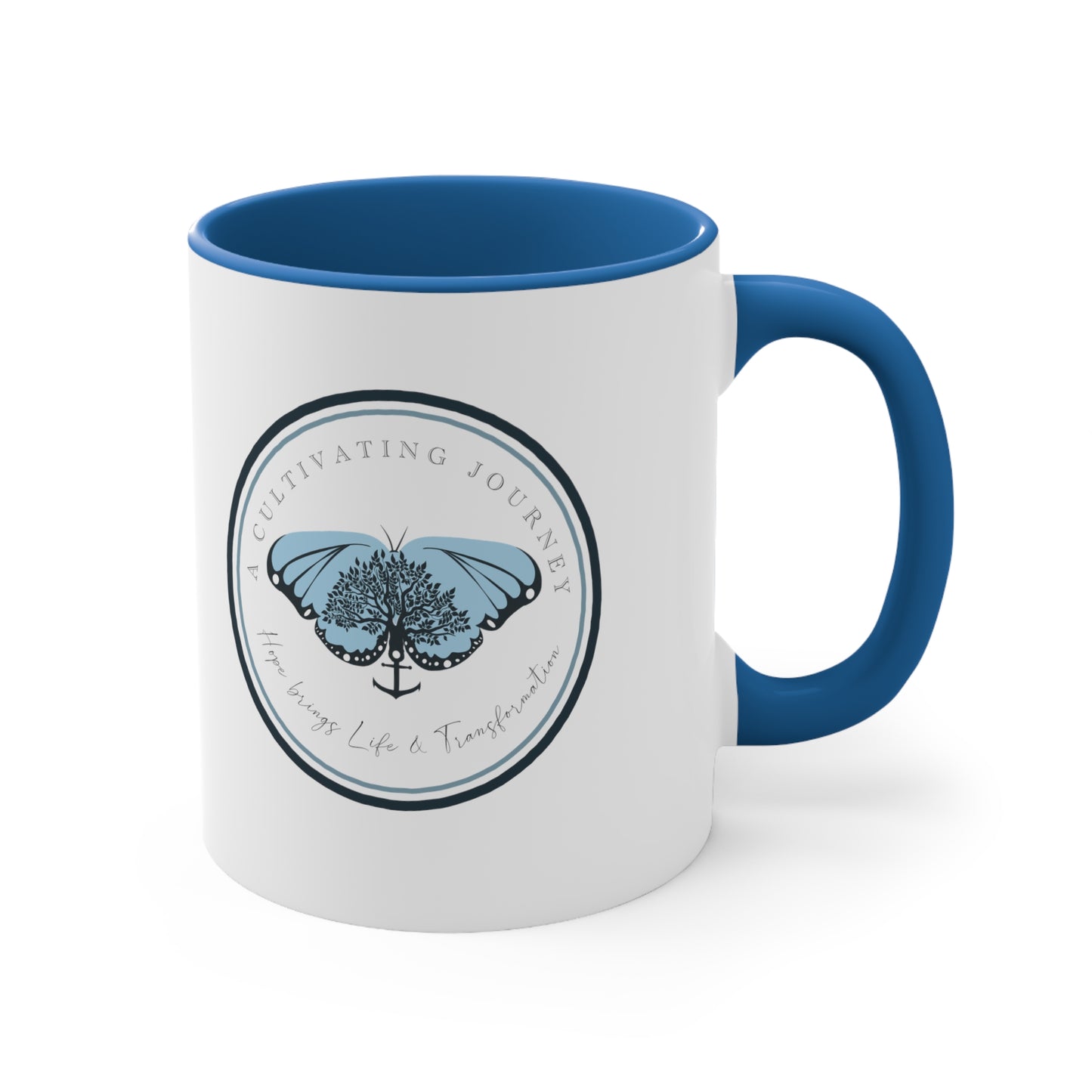 Coffee and Jesus ~ A Cultivating Journey Coffee Mug, 11oz ~ You are like a tree planted ~ Christian gifts ~ Motivational gifts ~ Inspirational gifts
