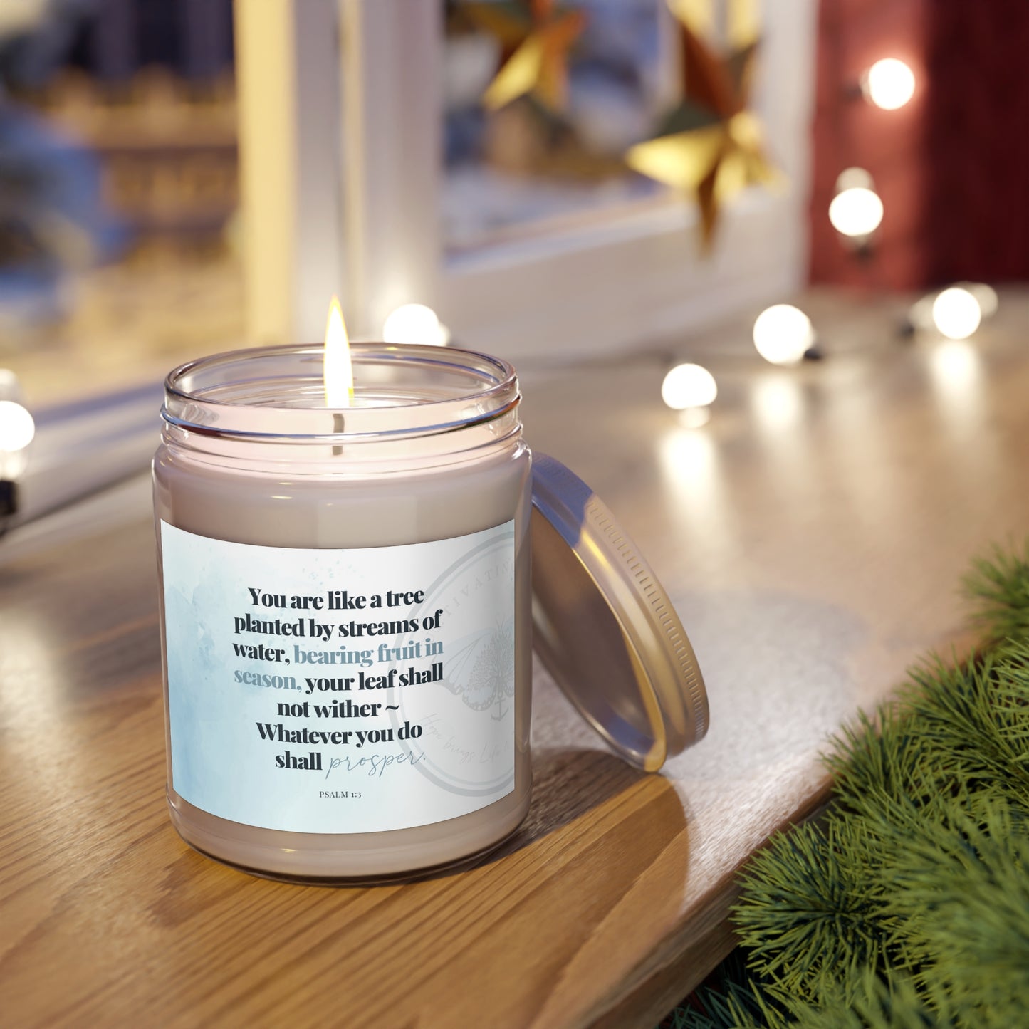 A Cultivating Journey Scented Candles, 9oz ~ You are like a tree planted ~ Christian gifts ~ Motivational gifts ~ Inspirational gifts