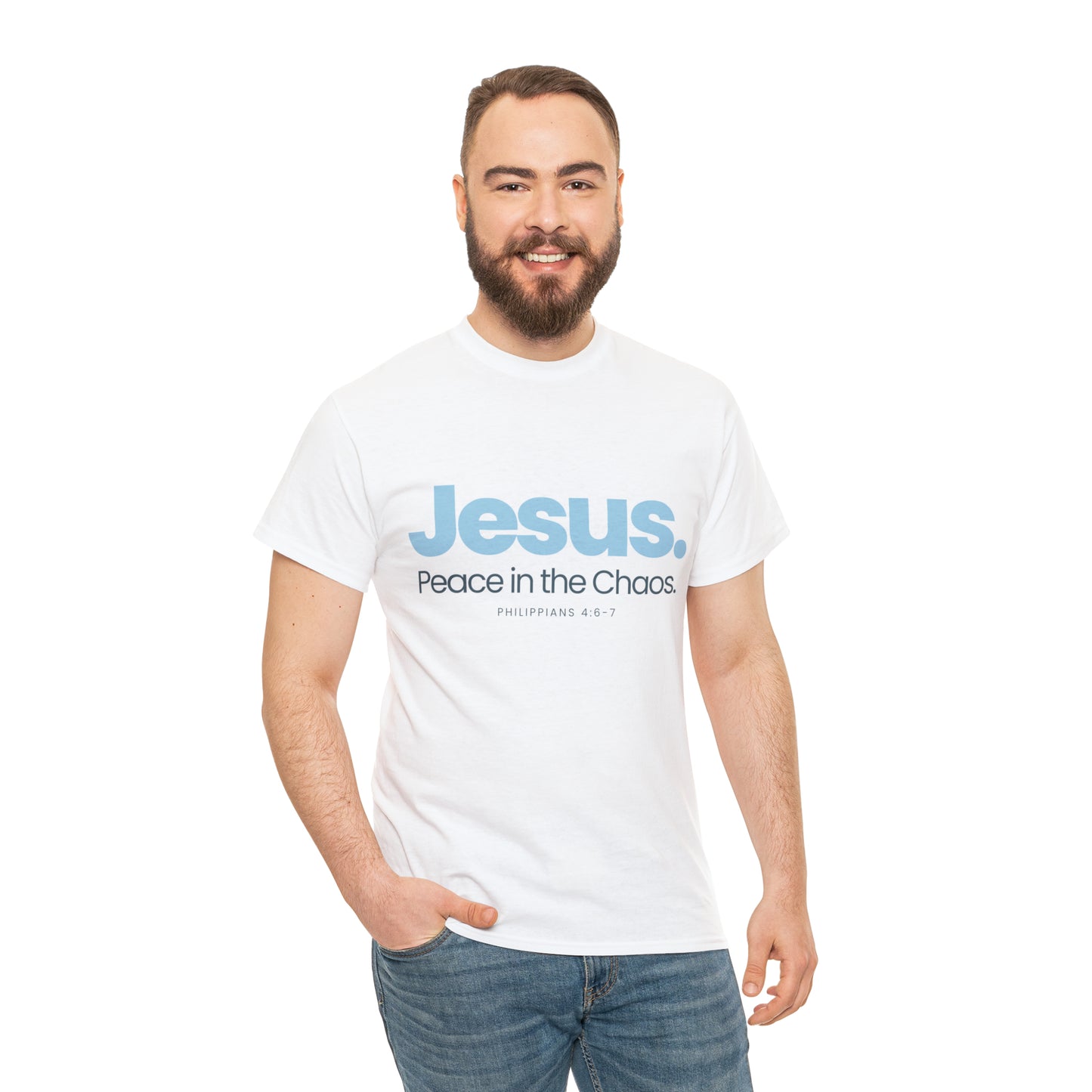 A Cultivating Journey Comfy Cotton Tee ~ Inspirational T-shirt ~ Motivational t-shirt ~ Christian t-shirt ~ Jesus Peace in the Chaos
