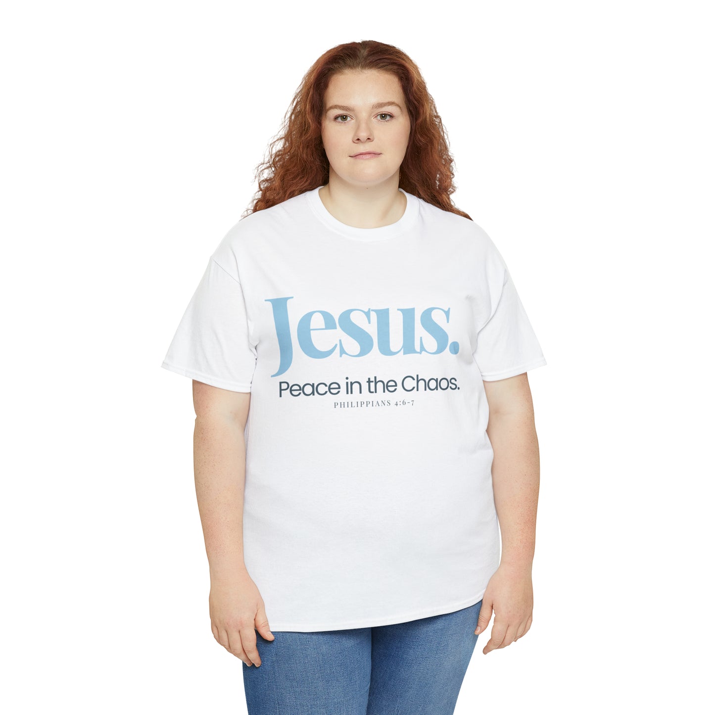 A Cultivating Journey Comfy Cotton Tee ~ Jesus Peace in the Chaos T-shirt ~ Inspirational t-shirt ~ Motivational t-shirt ~ Chirstian t-shirt