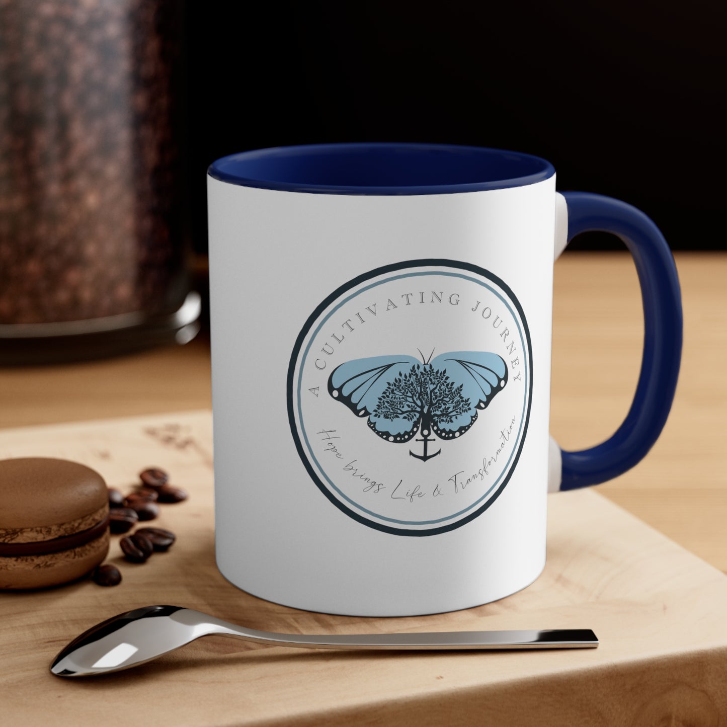 Coffee and Jesus ~ A Cultivating Journey Coffee Mug, 11oz ~ You are like a tree planted ~ Christian gifts ~ Motivational gifts ~ Inspirational gifts