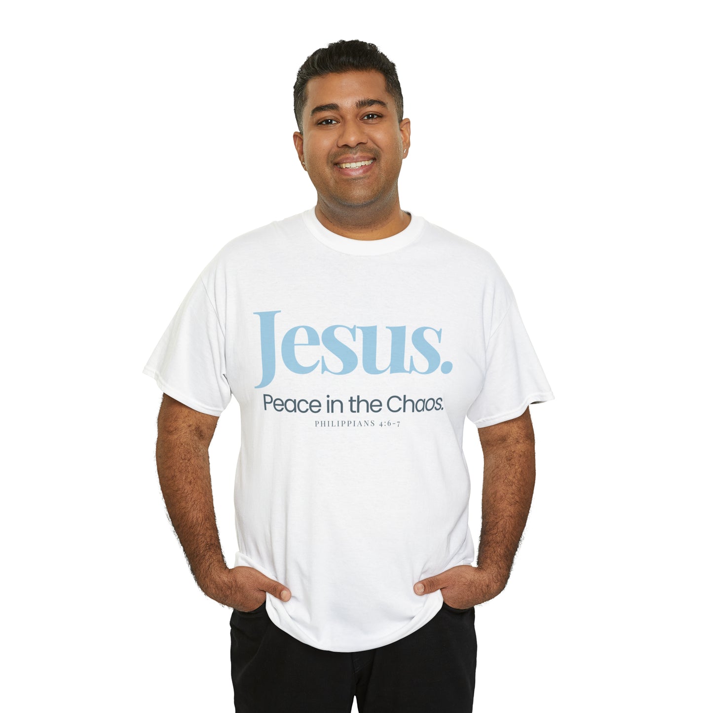 A Cultivating Journey Comfy Cotton Tee ~ Jesus Peace in the Chaos T-shirt ~ Inspirational t-shirt ~ Motivational t-shirt ~ Chirstian t-shirt