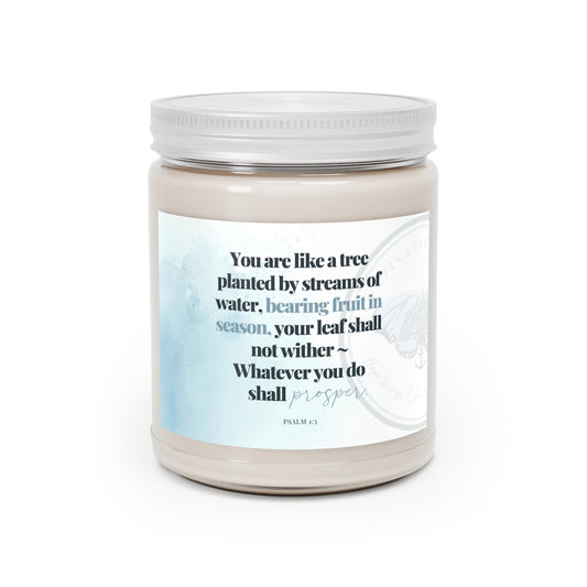A Cultivating Journey Scented Candles, 9oz ~ You are like a tree planted ~ Christian gifts ~ Motivational gifts ~ Inspirational gifts