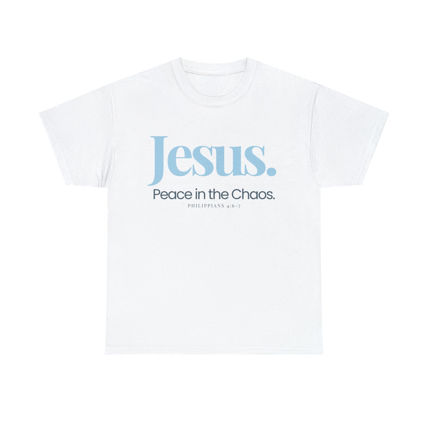 A Cultivating Journey Comfy Cotton Tee ~ Jesus Peace in the Chaos T-shirt ~ Inspirational t-shirt ~ Motivational t-shirt ~ Chirstian t-shirt