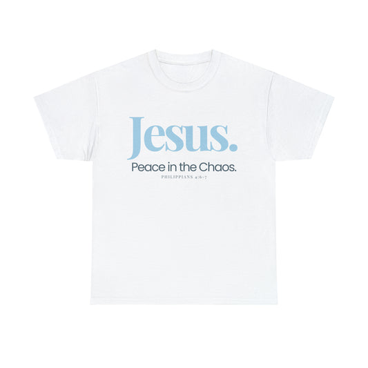 A Cultivating Journey Comfy Cotton Tee ~ Jesus Peace in the Chaos T-shirt ~ Inspirational t-shirt ~ Motivational t-shirt ~ Chirstian t-shirt