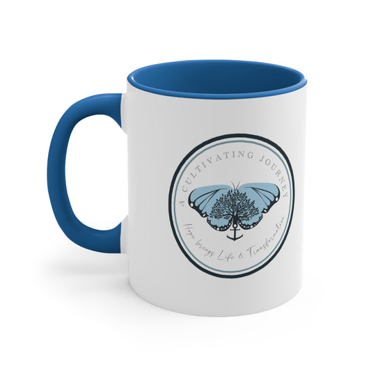 Coffee and Jesus ~ A Cultivating Journey Coffee Mug, 11oz ~ You are like a tree planted ~ Christian gifts ~ Motivational gifts ~ Inspirational gifts
