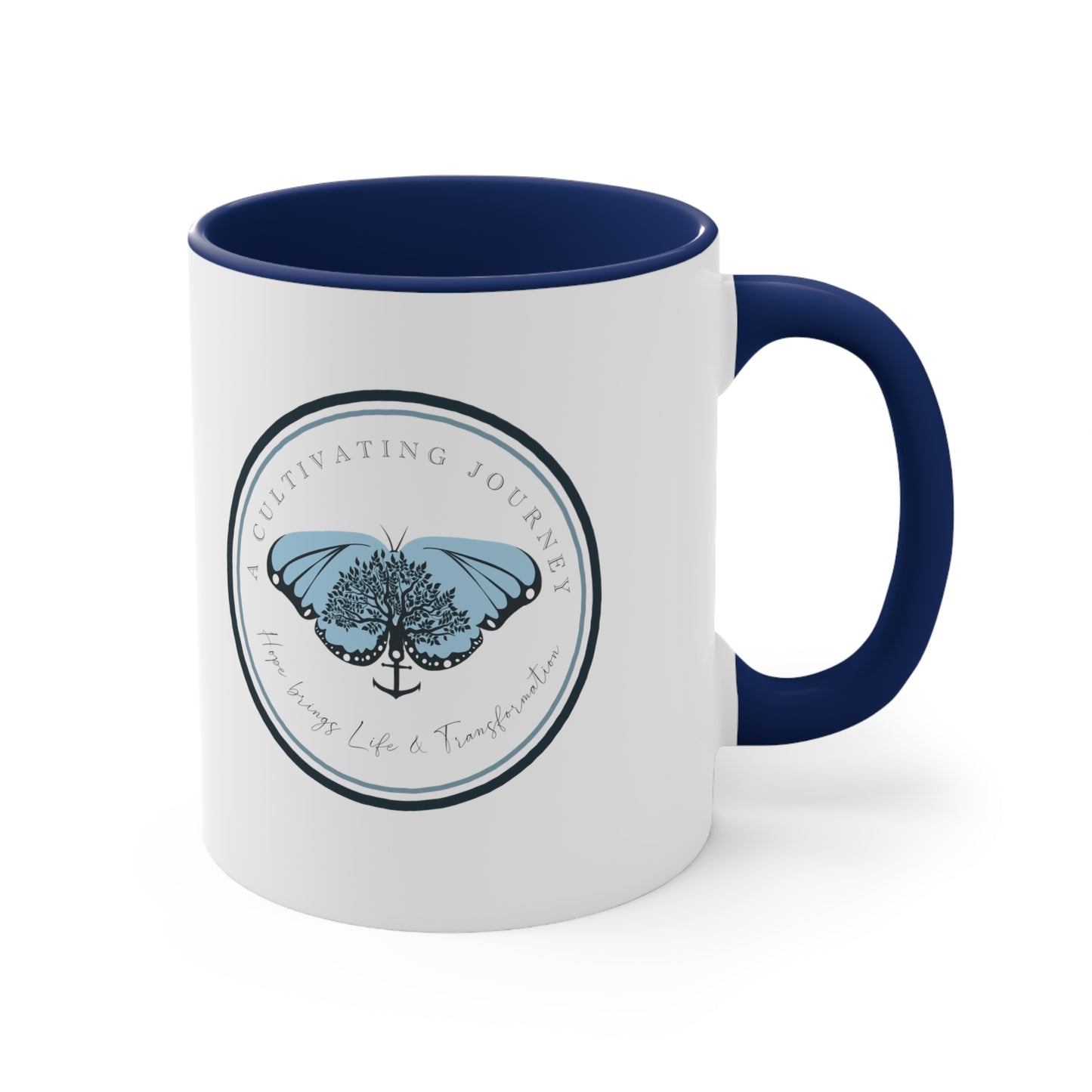 Coffee and Jesus ~ A Cultivating Journey Coffee Mug, 11oz ~ You are like a tree planted ~ Christian gifts ~ Motivational gifts ~ Inspirational gifts