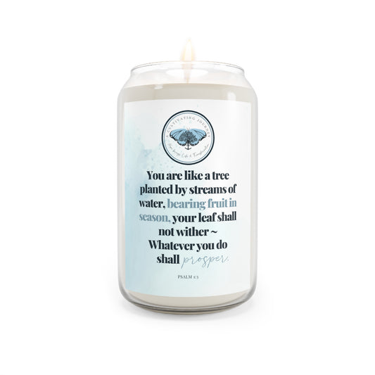 A Cultivating Journey Scented Candle, 13.75oz ~ You are like a tree planted ~ Inspirational gifts ~ Motivational gifts ~ Chirstian gifts