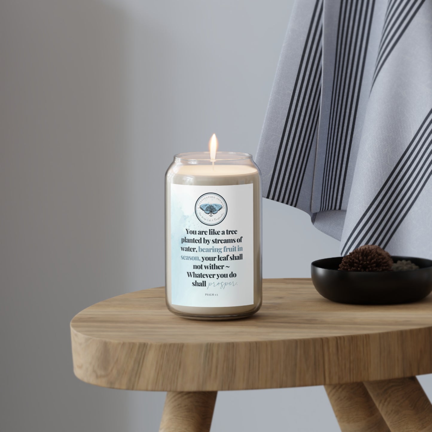 A Cultivating Journey Scented Candle, 13.75oz ~ You are like a tree planted ~ Inspirational gifts ~ Motivational gifts ~ Chirstian gifts