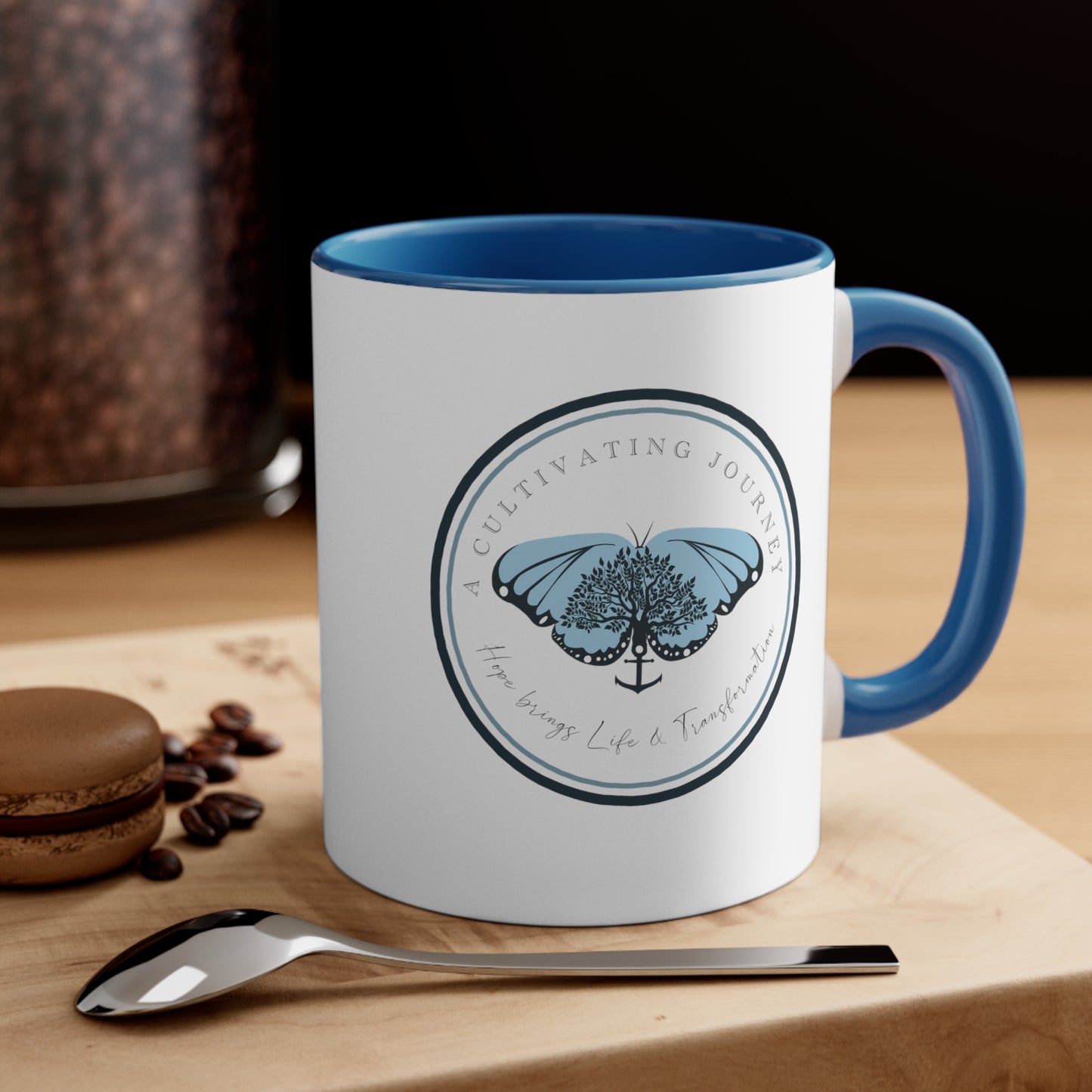 Coffee and Jesus ~ A Cultivating Journey Coffee Mug, 11oz ~ You are like a tree planted ~ Christian gifts ~ Motivational gifts ~ Inspirational gifts